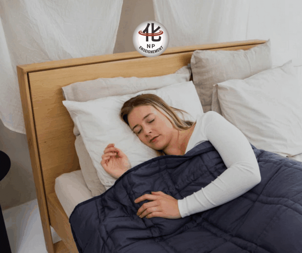 En période de canicule, le sommeil devient difficile. Découvrez comment la couverture lestée peut aider à ralentir les fonctions corporelles et faciliter l'endormissement, même sous la chaleur.