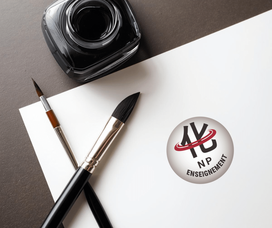 Caractère chinois hua 化 illustrant la transformation et ses quatre traits yin-yang.