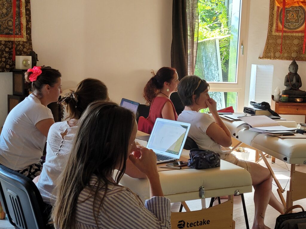 Stagiaires en formation MTC – pratique, partage et apprentissage immersif en Thérapies Manuelles Chinoises