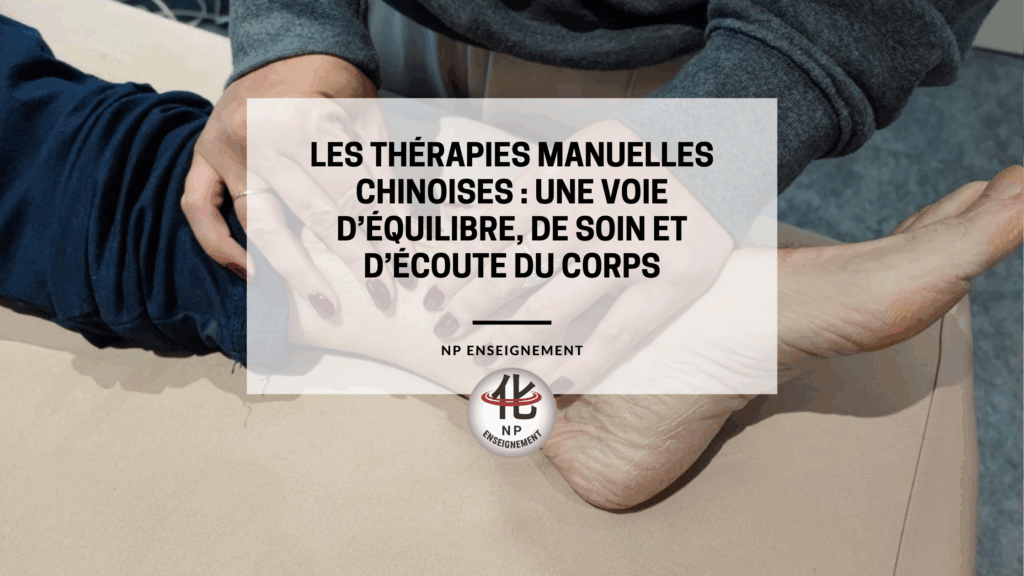 médecine chinoise toucher thérapeutique Qi énergie vitale pratique manuelle tuina – anmo – digitopuncture formation thérapies manuelles chinoises NP Enseignement