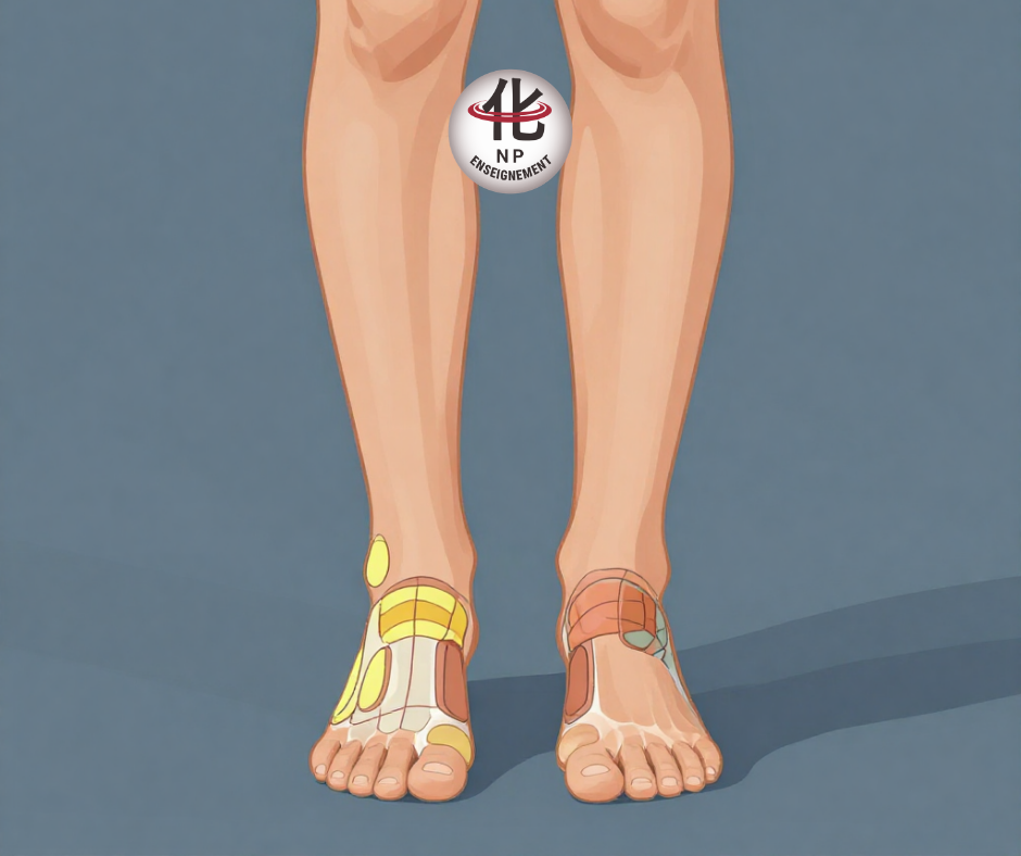 Patient réalisant un test de Romberg pour observer les compensations posturales