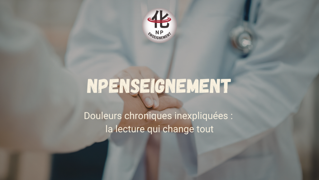Professionnel de santé en réflexion face à un patient — lecture clinique des douleurs chroniques inexpliquées